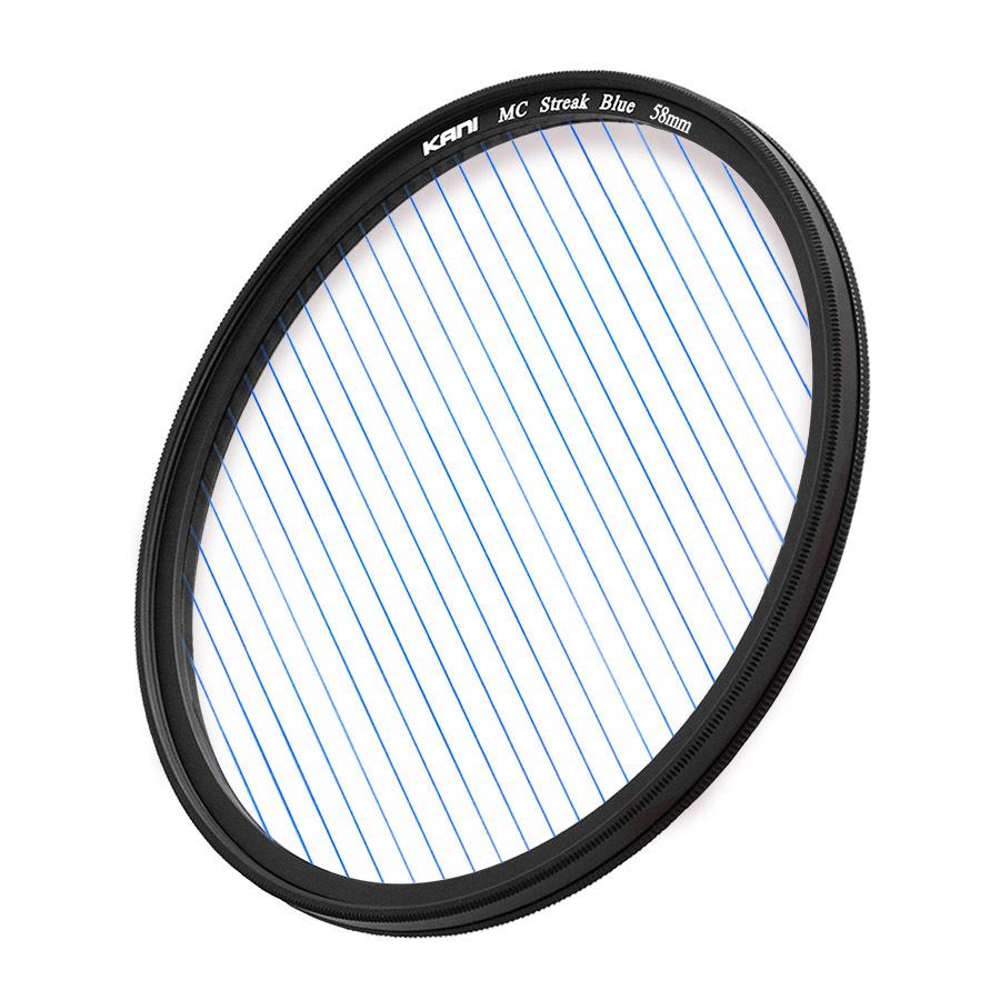 KANI ストリークブルー 58mm / 斜光フィルター アナモルフィックレンズ シネマ 夜景 イルミネーション 丸枠 |  | 01