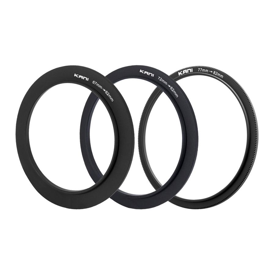 KANIフィルター ステップアップリングセット (67-82mm/72-82mm/77-82mm