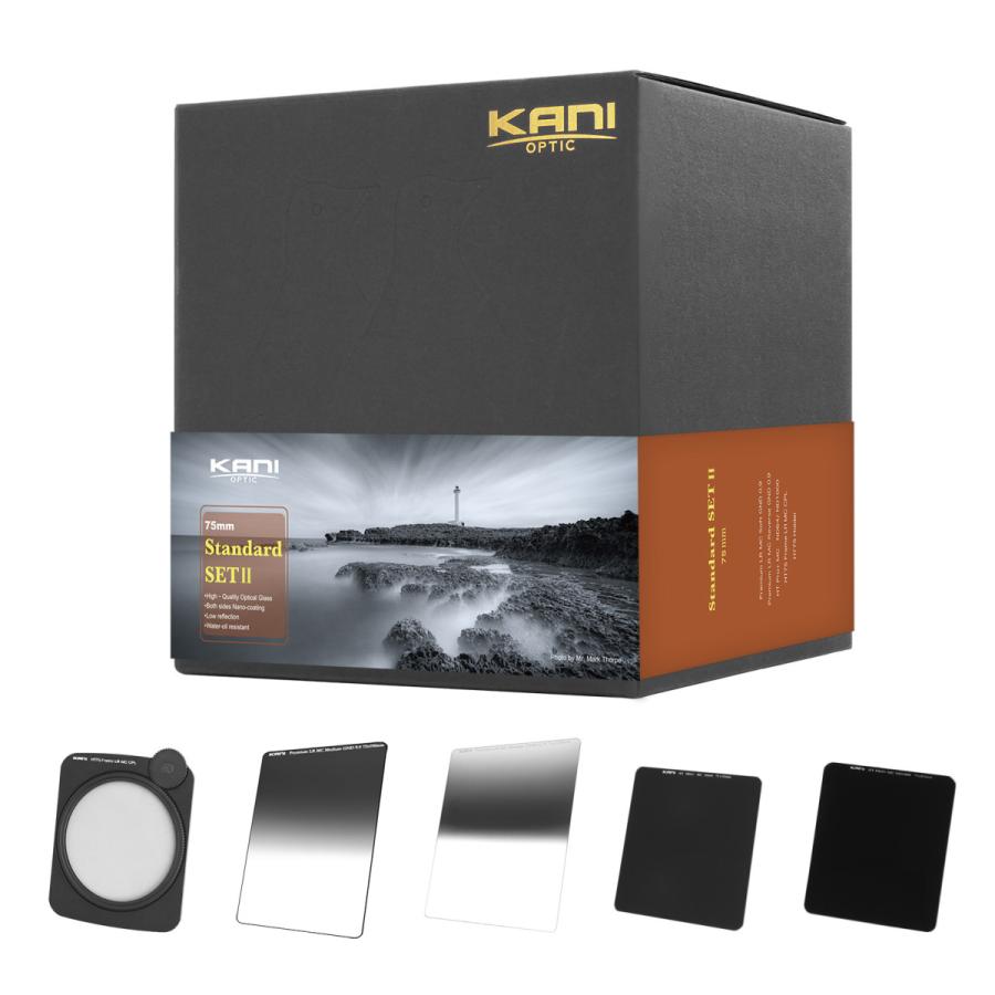 KANI 75mm幅 角型フィルター ハーフNDフィルター Amazon | KANI 75mm幅 角型フィルター ハーフNDフィルター Premium LC