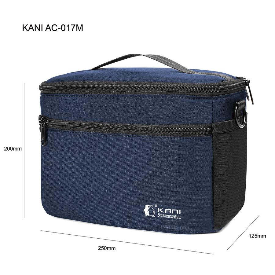 KANI インナーカメラバッグ AC-017M ブルー : ロカユニバーサル