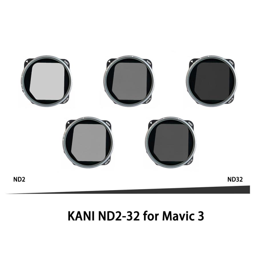 KANI ドローンフィルター ND 2-32 DJI Mavic 3 用 / ドローン用 レンズ
