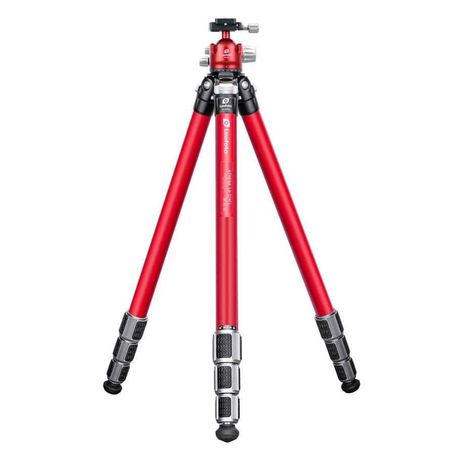 Leofoto ( レオフォト ) LA-324CL+LH-47 (FR) フルレッド カーボン三脚