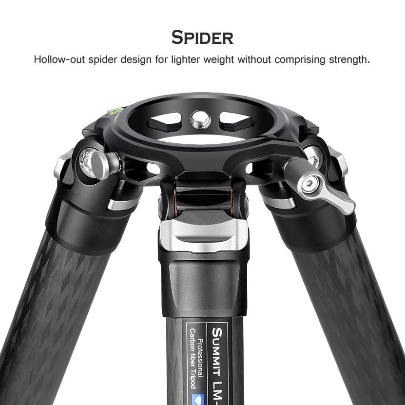Leofoto (レオフォト) LM-402C 100mmハーフボールに対応したハイエンドローポジション三脚の画像