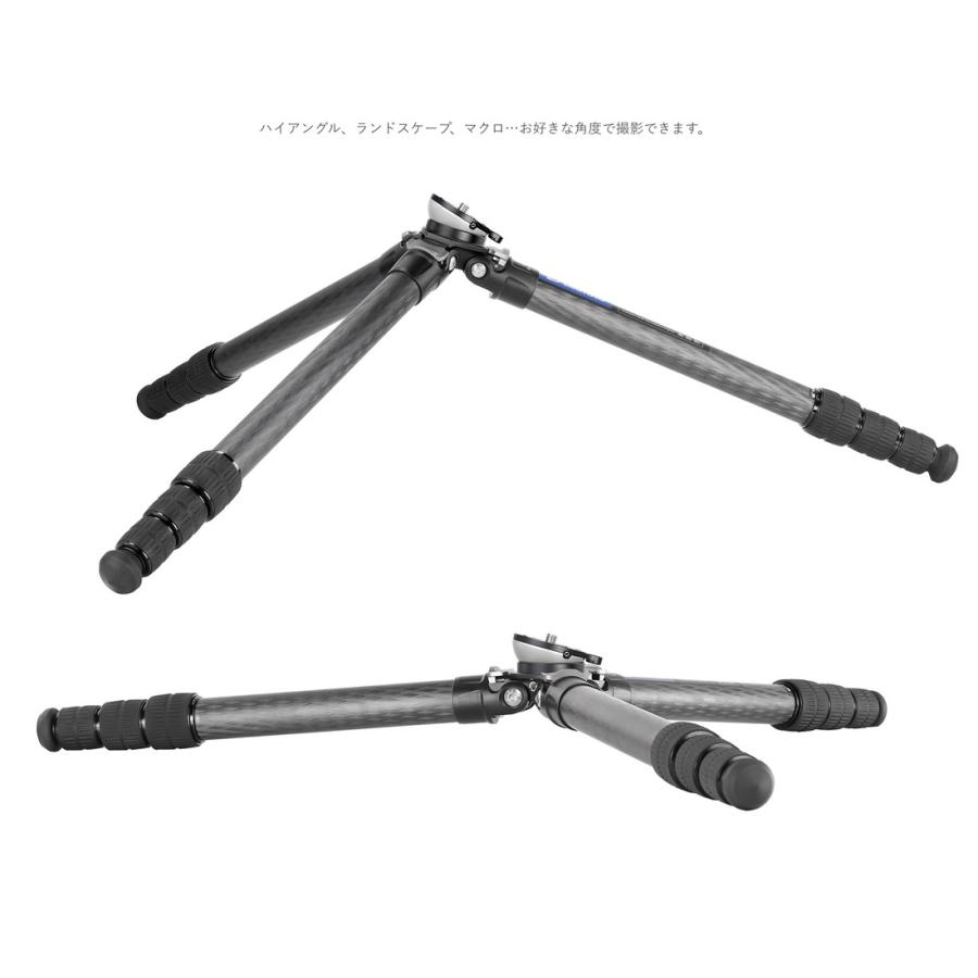 Leofoto (レオフォト) LS-284CEX レベリングベース付カーボン三脚/パイプ径28mm 4段 ミラーレス・一眼レフ用三脚の画像