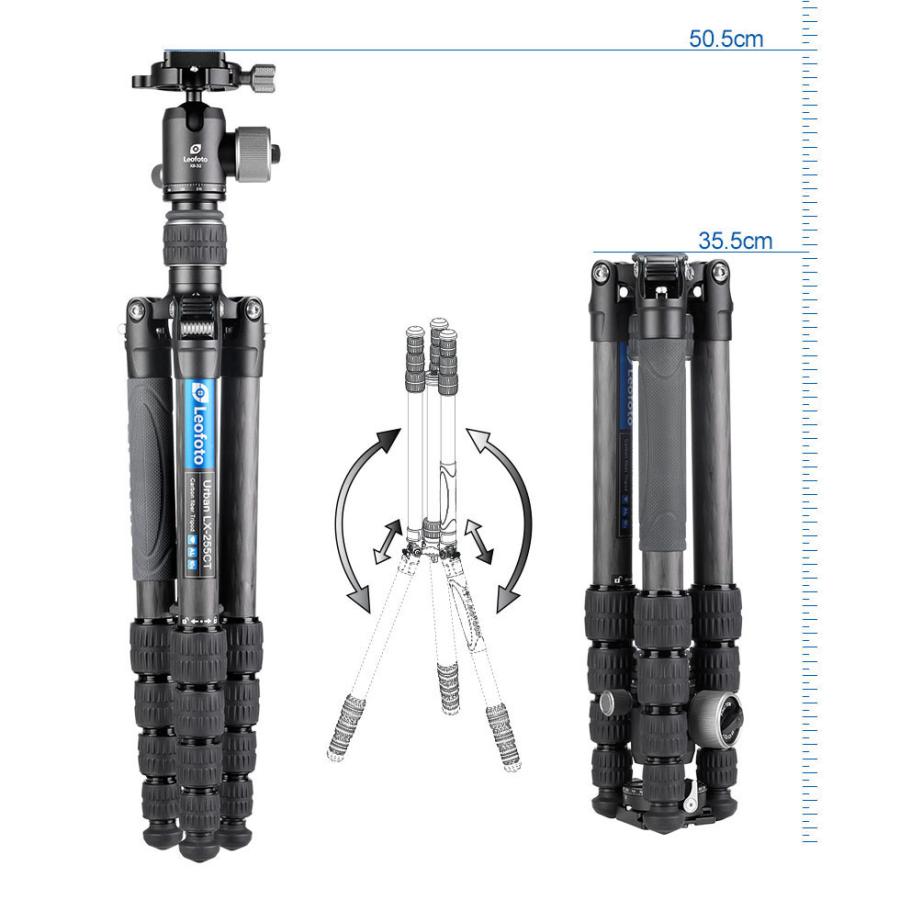 Leofoto (レオフォト) LX-255CT+XB-32 国内正規輸入品 トラベル三脚 自由雲台セット