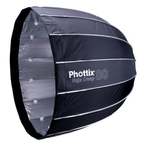 Phottix ( フォティックス ) Raja Deep Quick-Folding Softbox 80cm / 傘のように素早く展開 ソフトボックス ボーエンズマウント付属