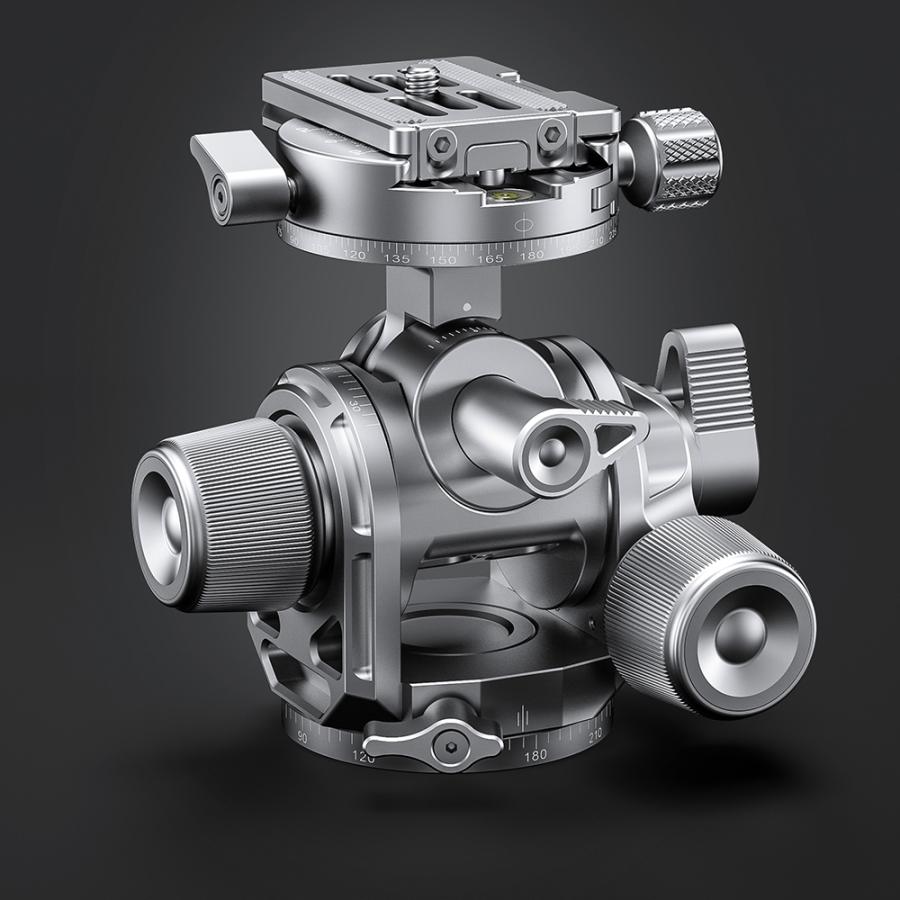 Leofoto (レオフォト) G4 シルバー ギアヘッド 国内正規輸入品 / ギア雲台 一眼レフ用 精密な構図の調整に_3