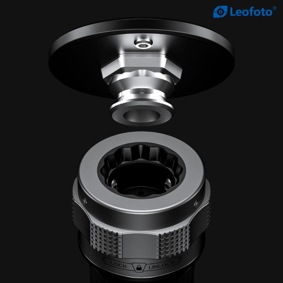 Leofoto (レオフォト) MF-324C+BV-10+VD-04 カーボン一脚雲台キット 自立一脚 卓上三脚付の画像
