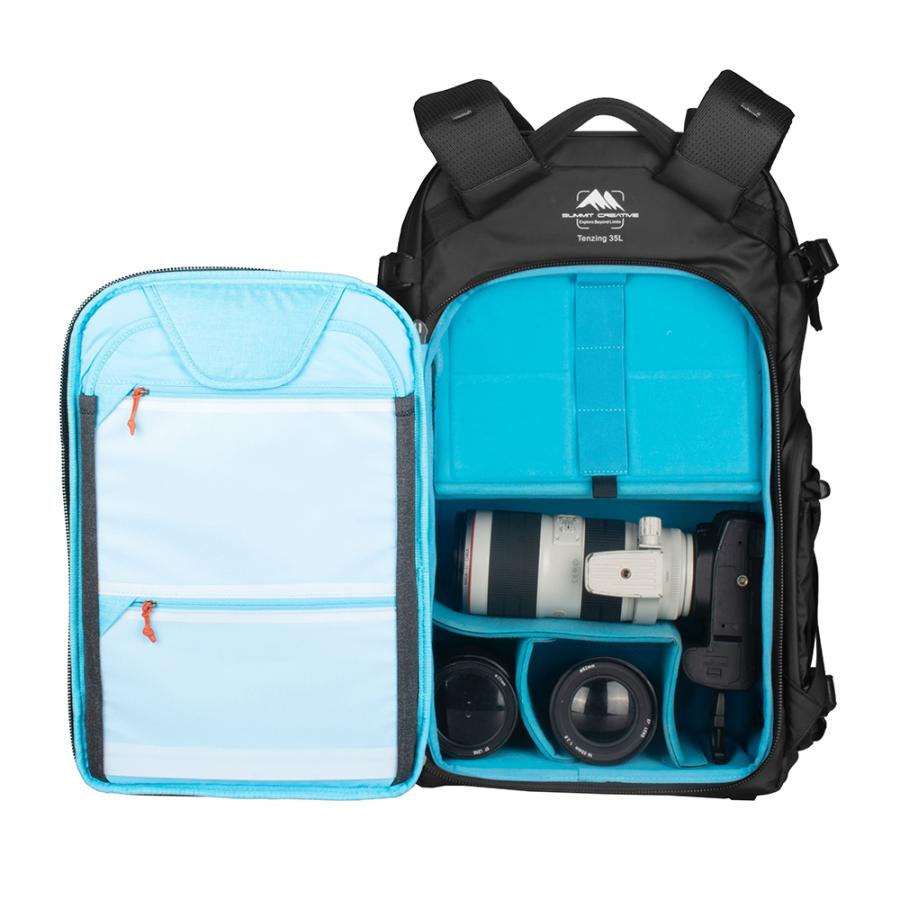 Summit Creative (サミットクリエイティブ) テンジン 35L ジップ バックパック ブラック / カメラバッグの画像
