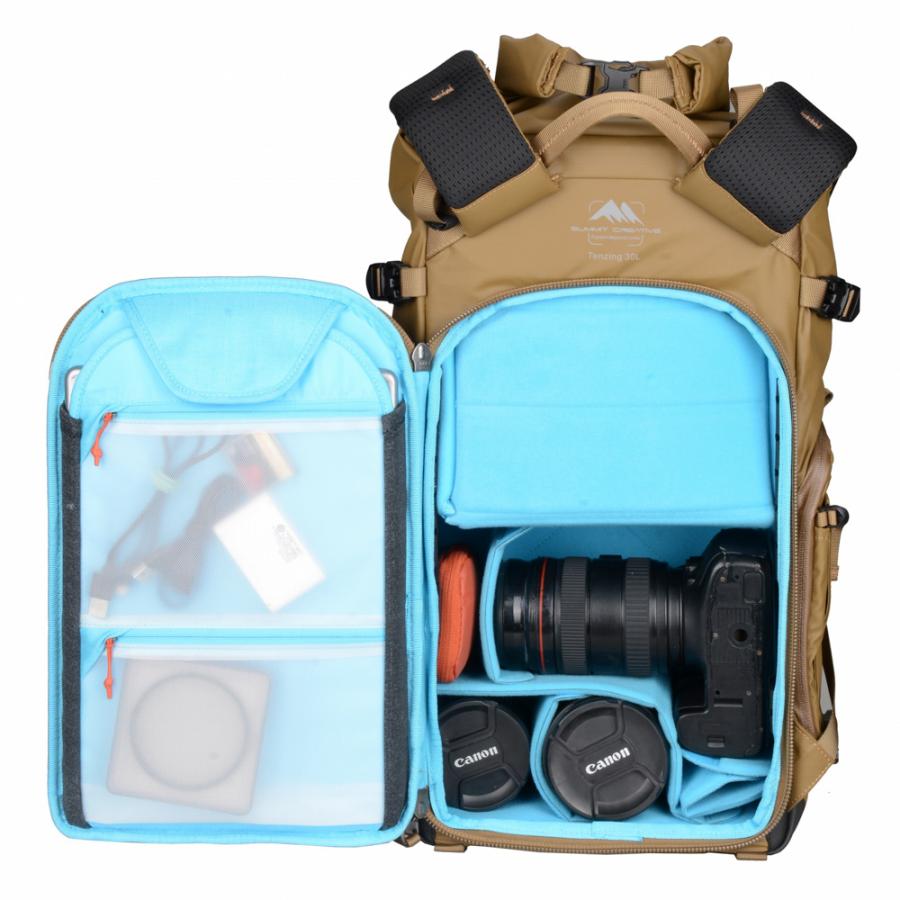 Summit Creative (サミットクリエイティブ) テンジン 30L ロールトップ バックパック ブラック / カメラバッグの画像