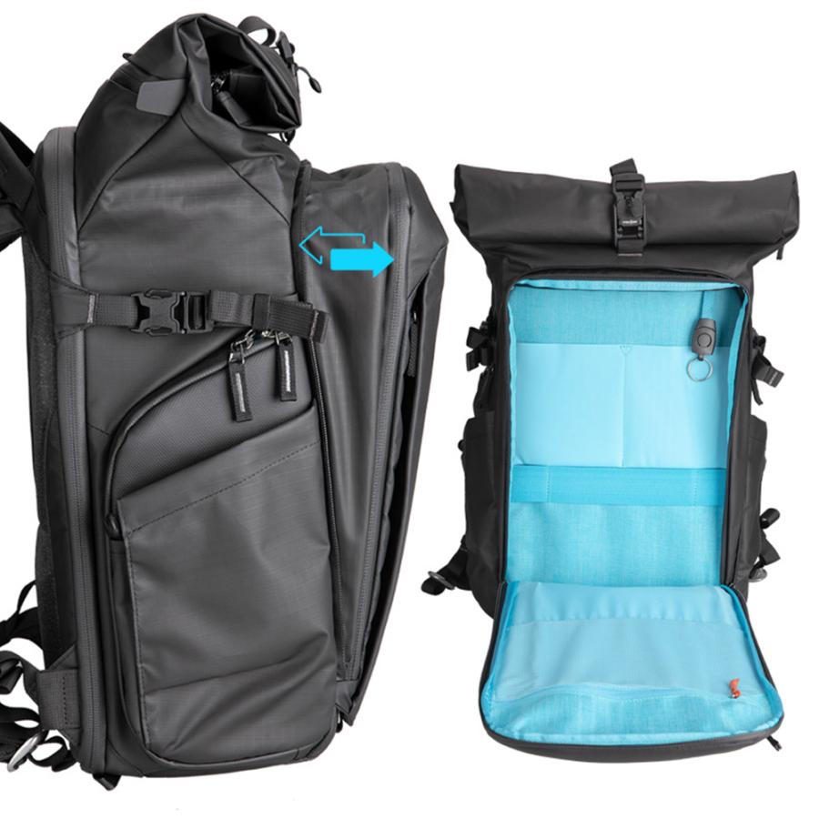 Summit Creative (サミットクリエイティブ) メトロポリス 32L ロールトップ バックパック ブラック / カメラバッグの画像