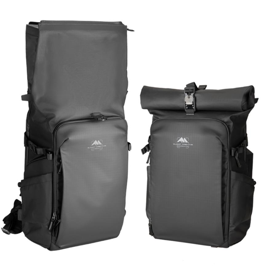 Summit Creative (サミットクリエイティブ) メトロポリス 32L ロールトップ バックパック ブラック / カメラバッグの画像