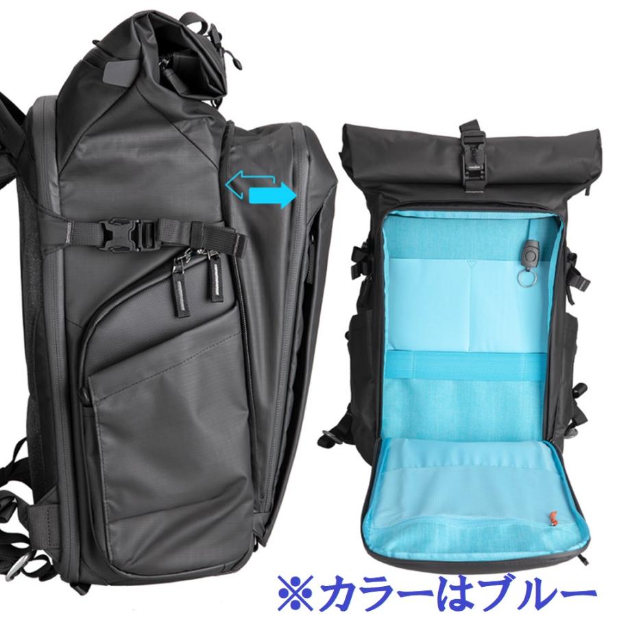 Summit Creative (サミットクリエイティブ) メトロポリス 32L ロールトップ バックパック ブルー / カメラバッグの画像