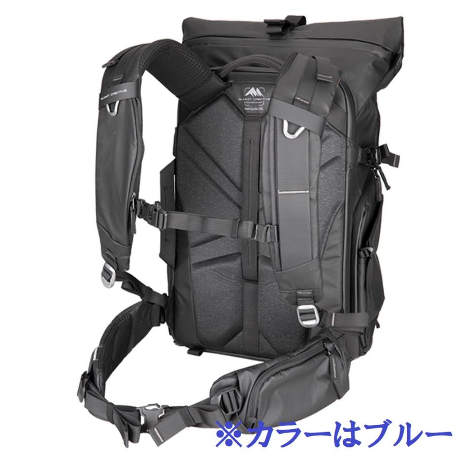 Summit Creative (サミットクリエイティブ) メトロポリス 32L ロールトップ バックパック ブルー / カメラバッグの画像