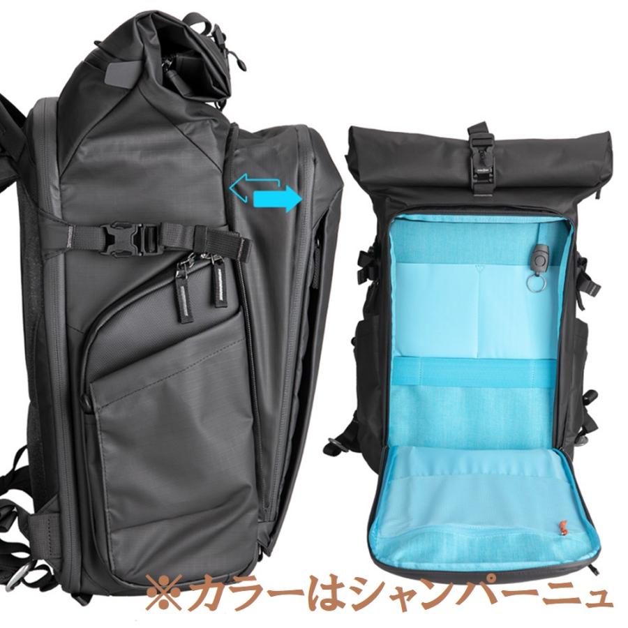 Summit Creative (サミットクリエイティブ) メトロポリス 32L ロールトップ バックパック シャンパーニュ / カメラバッグ_1