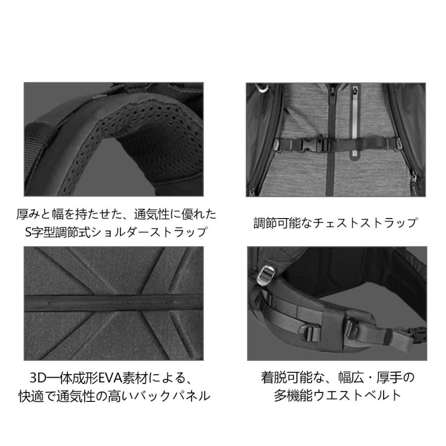Summit Creative ( サミットクリエイティブ ) テンジン 70L ロールトップバックパック ブラック / カメラバッグの画像