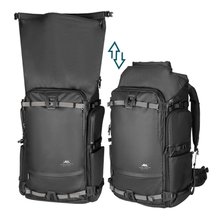 Summit Creative ( サミットクリエイティブ ) テンジン 70L ロールトップバックパック ブラック / カメラバッグの画像