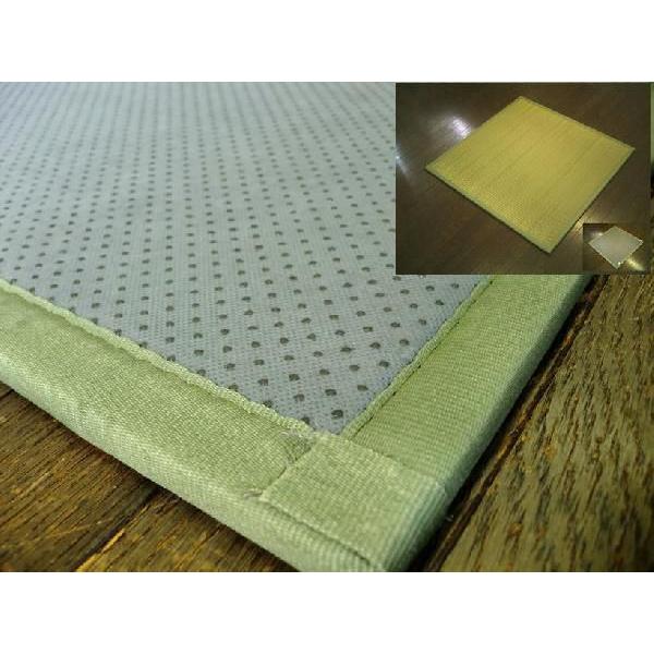 軽量/日本の癒しとくつろぎ/やさしい緑色グリーン。ユニット畳 12枚セット（6畳分相当） 約82×82×1.3cm：防音対策・置き畳・床キズ防止。 節電｜local-tokitoki｜02