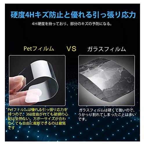 ruiya PET製フィルム 新型 トヨタ 14型 後席ディスプレイ V14T-R72R フィルム 14型有機EL後席ディスプレイ専用 14イン|loccitane|05