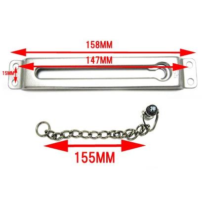 ドアチェーン 555 シルバー : ロックセンター - 通販 - Yahoo!ショッピング