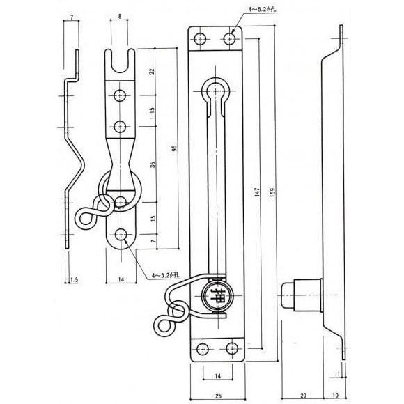 ドアチェーン　555　シルバー |  | 02