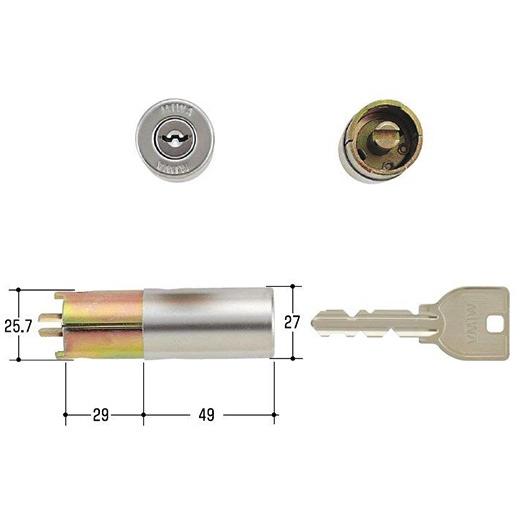 MIWA-77HP40交換シリンダー | 美和ロック