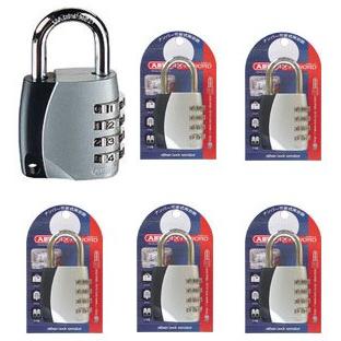 ABUS　可変式ダイヤル南京錠　１５５シリーズ　４０MM　５個パック | ABUS