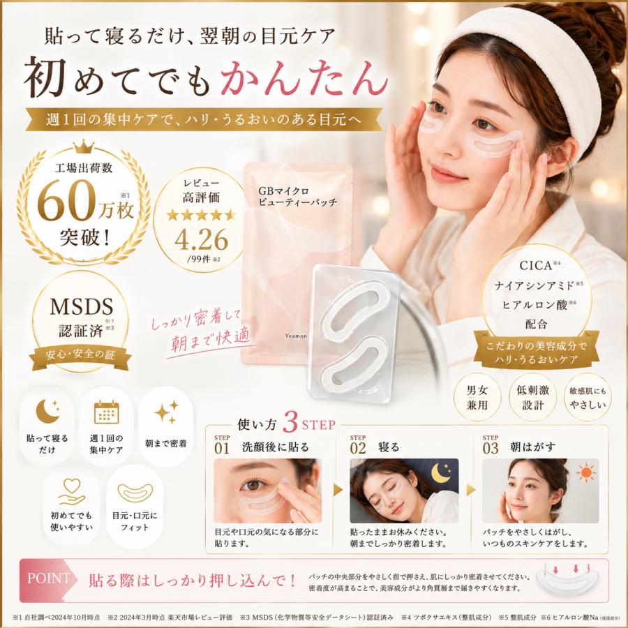 クリアージュ　アイリフト&マイクロニードルパッチ15回分30パッチ クラウディア・ジャンセン マイクロニードル 目元 パック アイパッチ