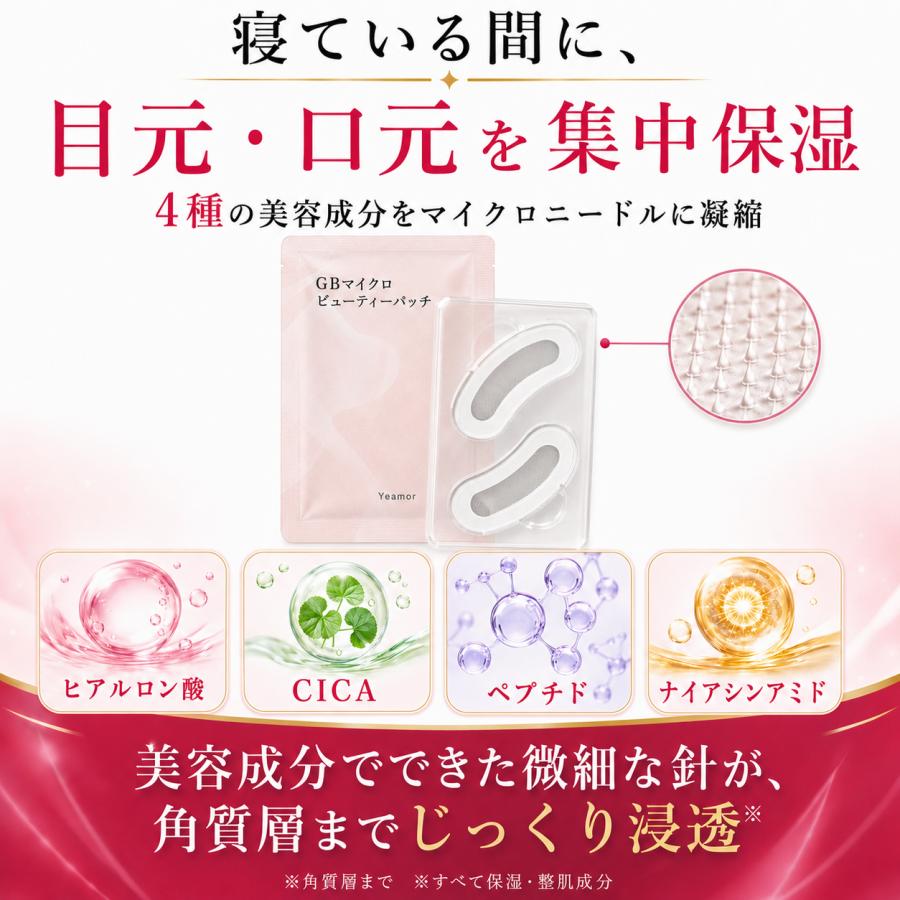 ニードルパッチ8枚4回分 CICA ナイアシンアミド ヒアルロン酸配合 MSDS