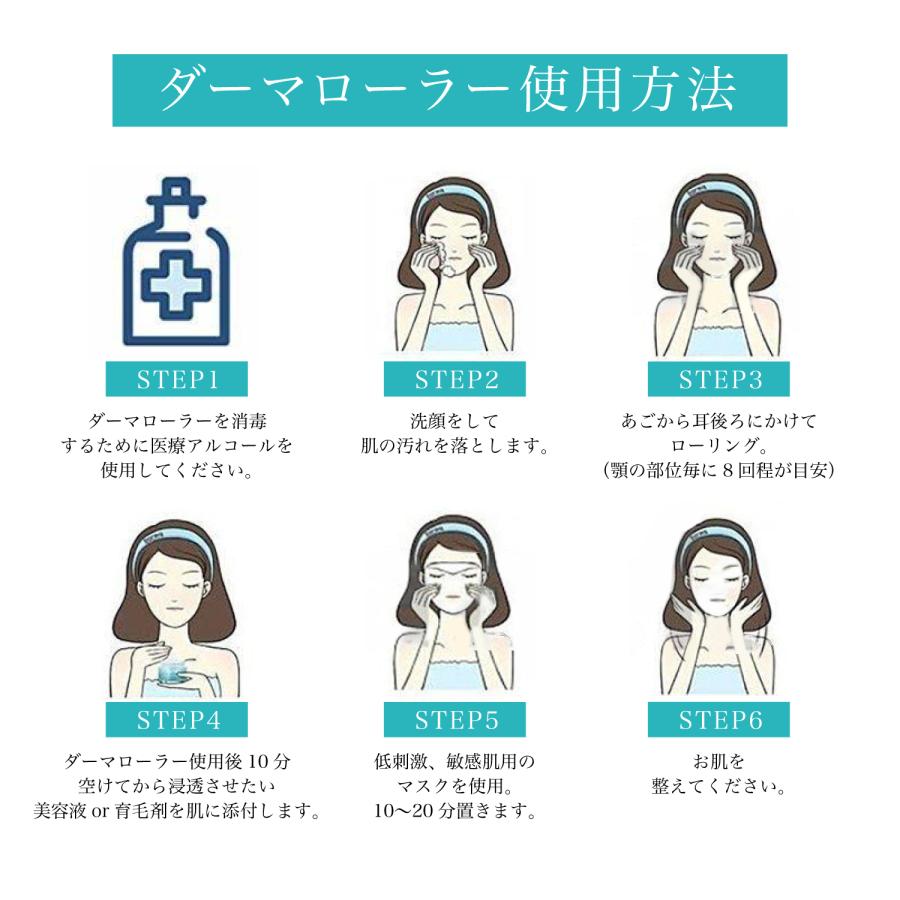 ダーマローラー 育毛 美肌 小顔ローラー 0.25mm0.5mm0.75mm フェイスローラー 美容ローラー フェイス＆ボディー用 人気 毛穴ケア 男女兼用 スキンケア 頭皮ケア |  | 15