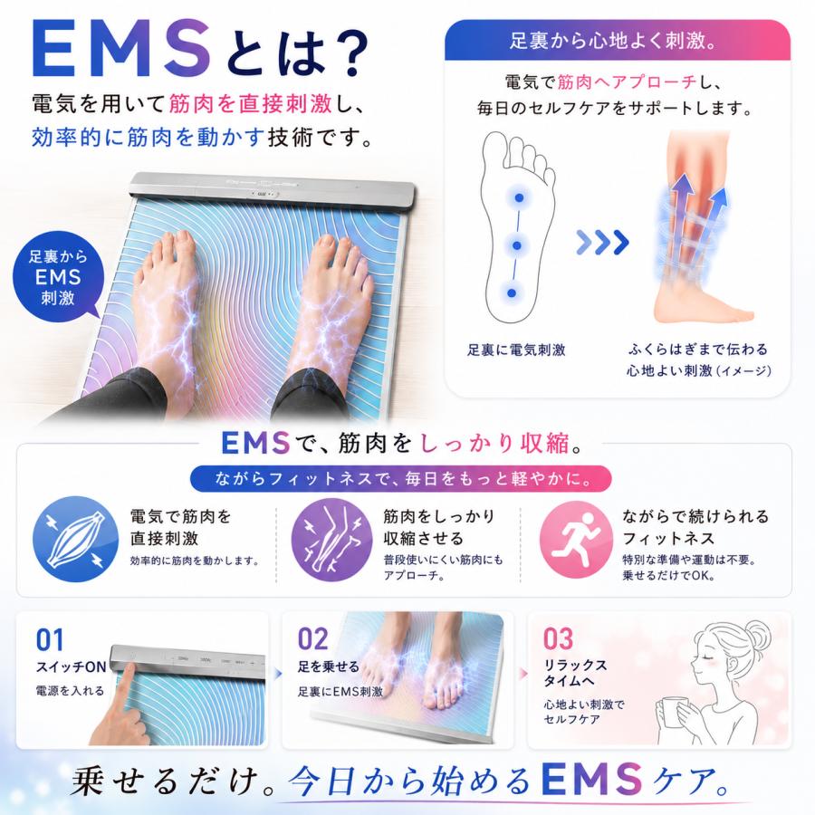 ＼足裏EMSランキング1位獲得／足裏マッサージ フットマッサージャー 超強力 足ツボ EMS 足裏パッド 足裏職人 マッサージ器 足の筋トレ 自宅 家電 脚 フットケア |  | 07