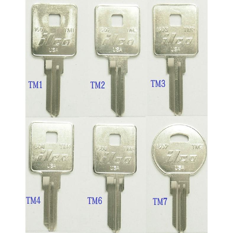 TMSET-ILCO TRIMARKトライマーク ブランクキー18種類各1本セット 合鍵