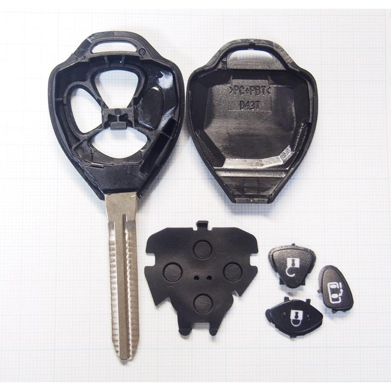 トヨタ ハイエースキーレスエントリーキー 3ボタン ハイエース200系/タイプ6/3P/3ボタン トヨタ純正キーカバー