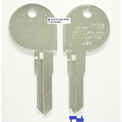 ハーレー ブランクキー X133 ILCO 合鍵材料 スペアキー材料 : ロック