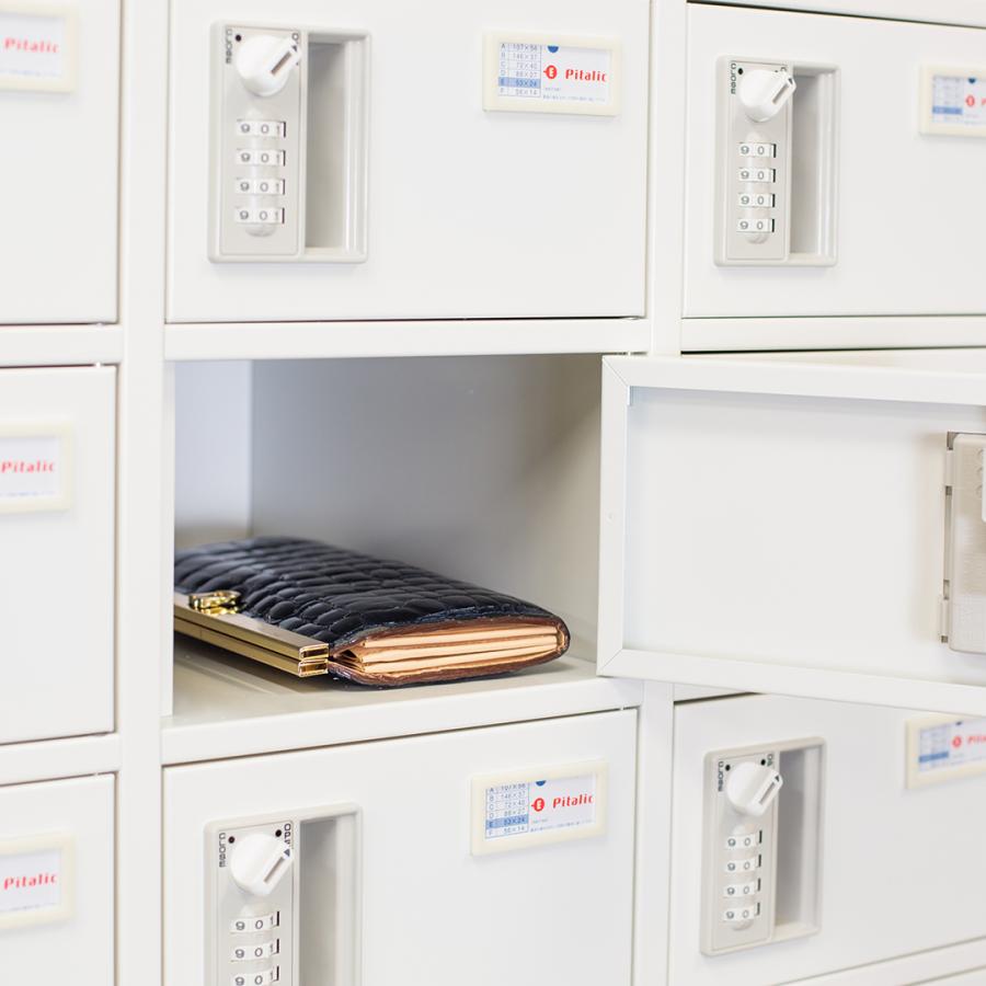 貴重品ロッカー (1列10段) ダイヤル錠 NKBA-0110 国産 鍵付き おしゃれ