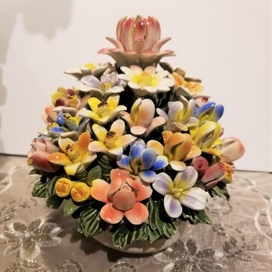 イタリア製陶花 カラフルバスケット : ロックハート城ショップ - 通販