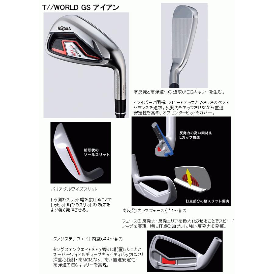 新登場 Gs ツアーワールド カスタム ホンマゴルフ アイアン単品販売 シャフト装着仕様 本間 Honma Tourworld Gs Ir ゼロスforツアーワールド T World For Zelos 4 5 11 Sw N S Pro ゴルフ 1818