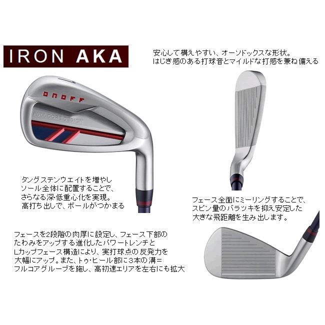 ONOFF 即納 グローブライド オノフ アカ アイアン 単品 5番