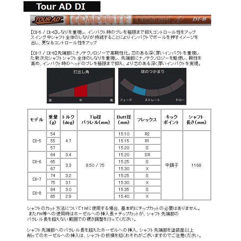 Aデザインゴルフ　Aグラインド　BX-F　フェアウェイウッド　ツアーAD　CQ/UB/HD/VR/XC/MJ/GP/DI/aG33　シリーズ　カスタムモデルの画像