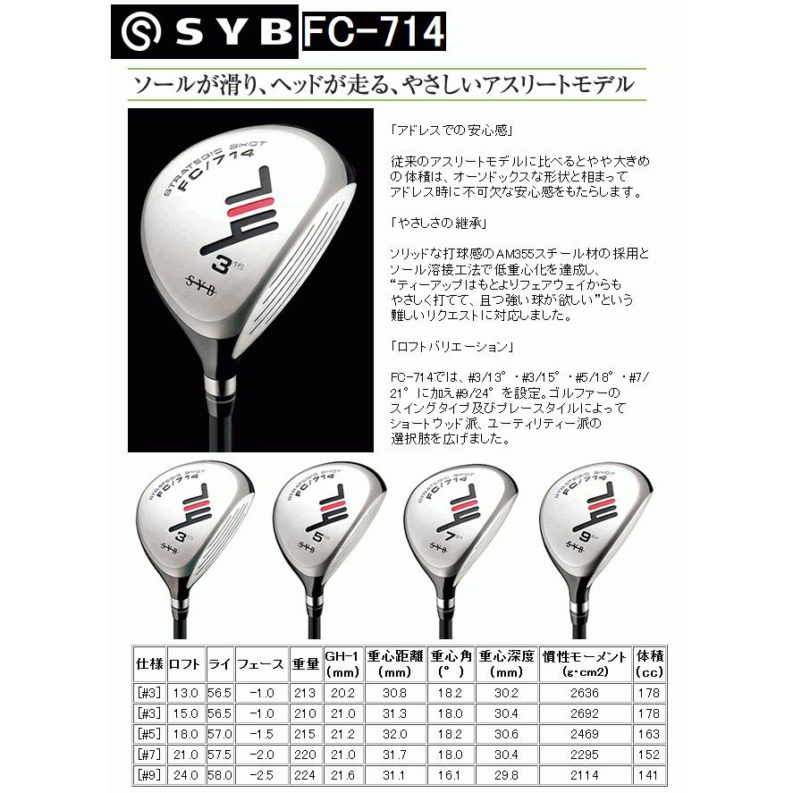 サイブ FC-714 フェアウェイウッド ヘッド(価格17600円)+シャフト+