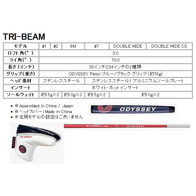 Callaway 即 オデッセイ TRI-BEAM(トライビーム) パター ダブル