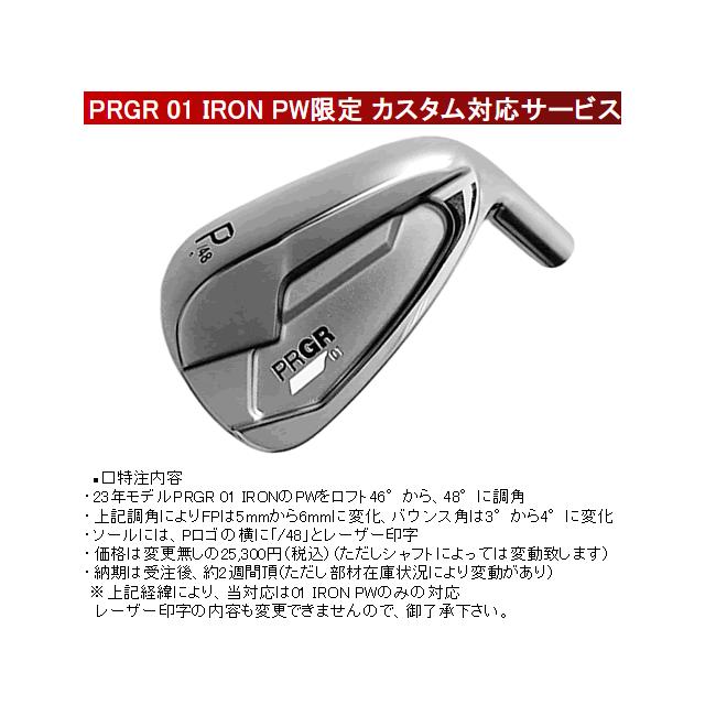 プロギア 01 アイアン 単品 PW(48度) /48レーザー印字 スチール 