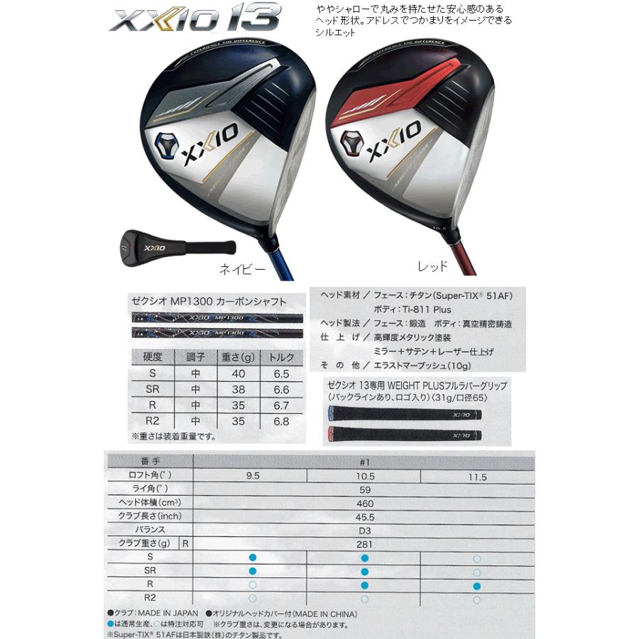 XXIO ゼクシオ13 セットC ドライバー1本・FW2本・UT3本・アイアン6本 