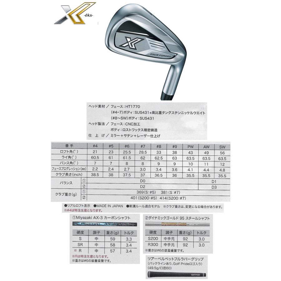 XXIO ゼクシオ X(エックス) アイアン 単品販売 4番・5番・6番・7 XXIO ゼクシオ X(エックス) アイアン 単品販売 4番・5番・6番・7
