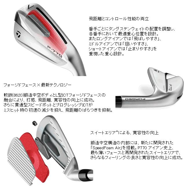 テーラーメイド P770アイアン(23) ⁄ DG S200 楽天市場】テーラーメイド