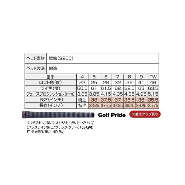 ブリヂストンゴルフ 241CB アイアン 6本(5番〜P)セット NSプロ ゼロス7/8シリーズ カスタムモデル 24年モデル ハドラスの画像