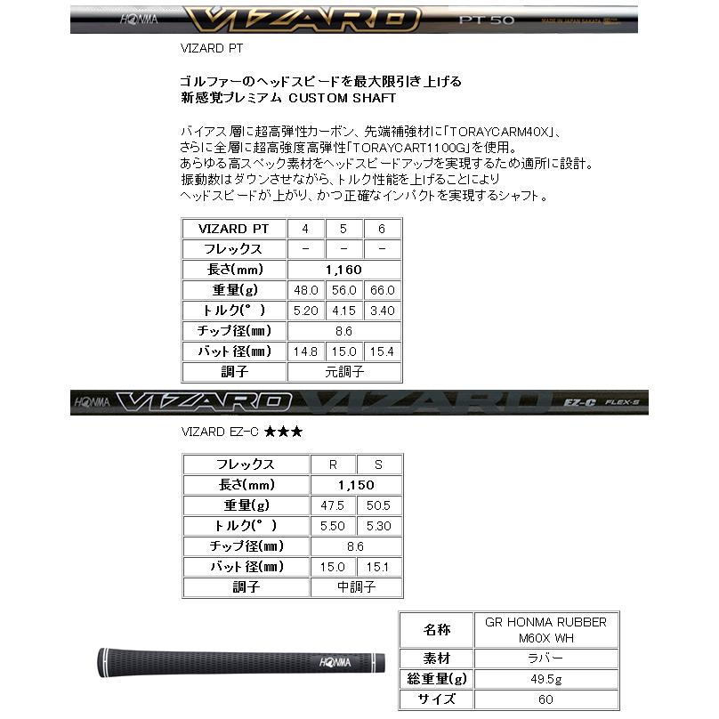 HONMA GOLF（本間ゴルフ） ホンマ TW767 フェアウェイウッド VIZARD EZ