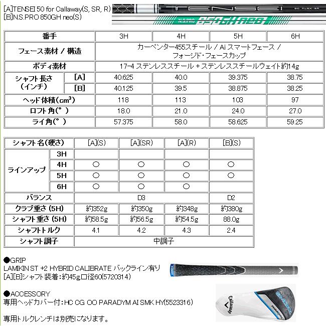 Callaway（キャロウェイ） パラダイム Aiスモーク ユーティリティ