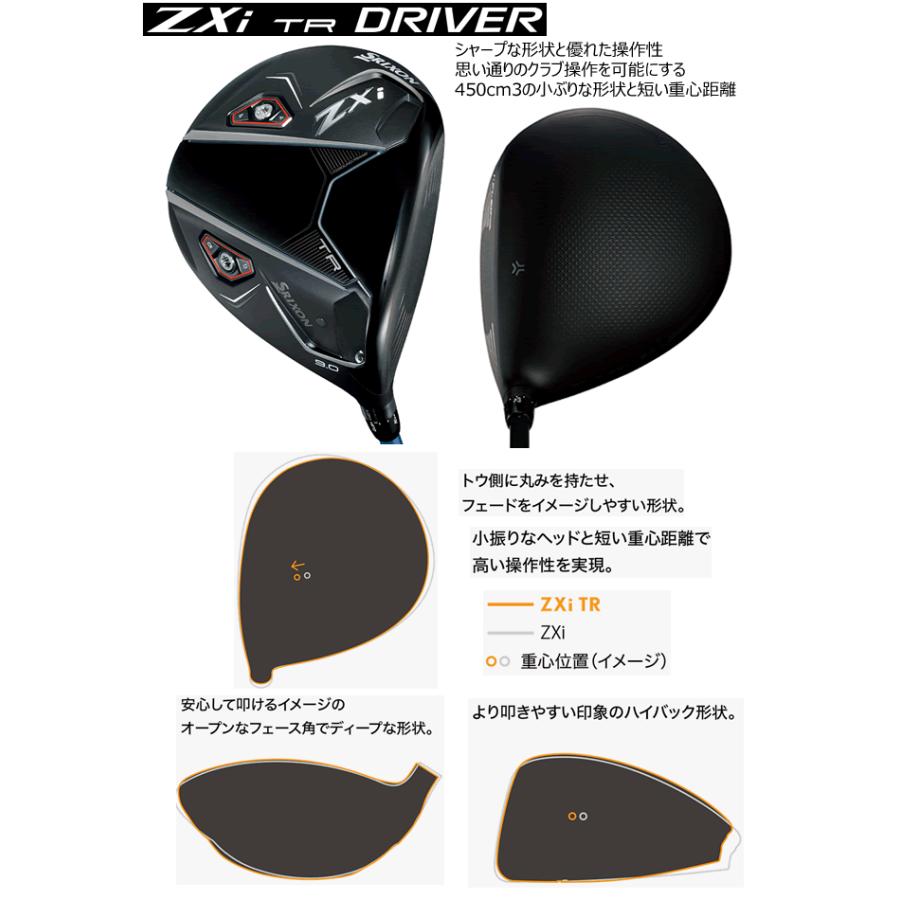 専用 SRIXON スリクソン ZXi TR(ツアー) ドライバー アッタス RX サンライズ