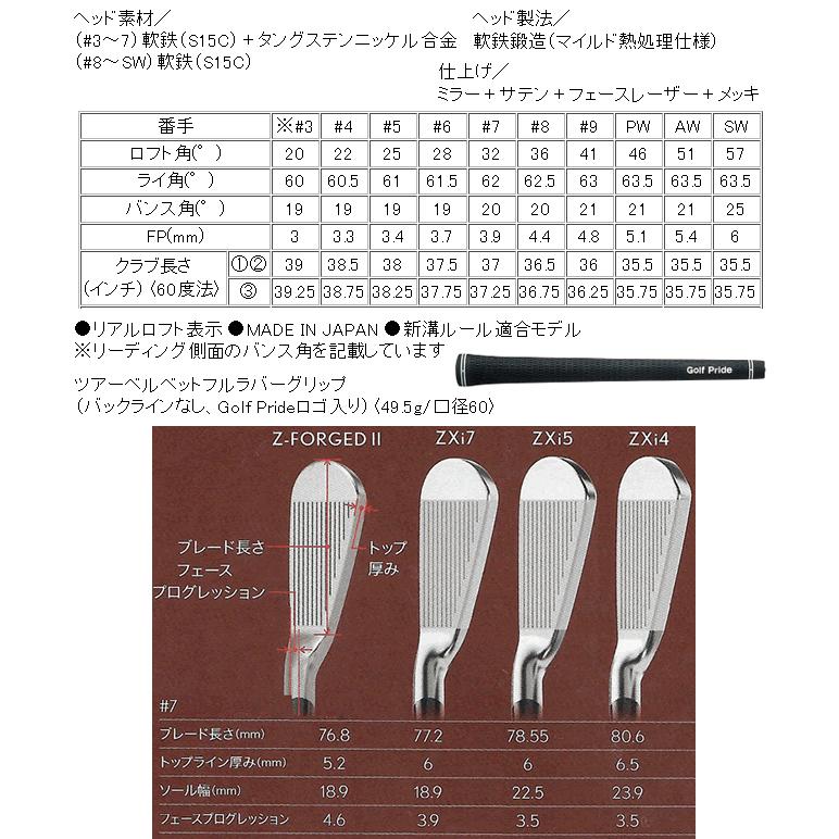 SRIXON レフティ スリクソン ZXi-7 アイアン 4本(5番〜8番 or 6番〜9番